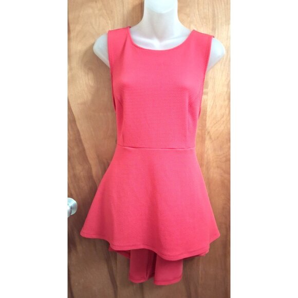 Torrid Dresses & Skirts - Torrid Pink Textured Knit Sleeveless Tank Flare Skater Mini Dress 1X womens